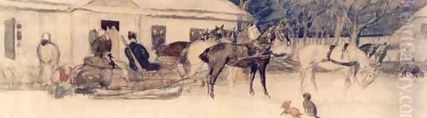 Departure for Hunting - view 1