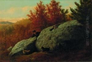 Hunting Scene In Milton by Thomas Hewes Hinckley