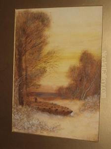 'winter Sunset, Epping Forest' - view 1