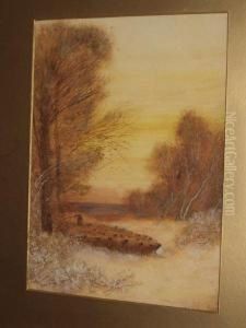 'winter Sunset, Epping Forest'