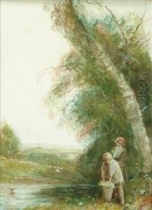 Gatheringflowers Beside A River