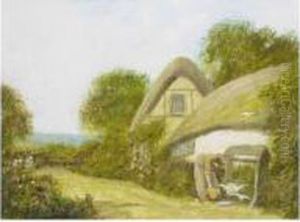 A Surrey Wayside; A Cottage Garden, Warwickshire
