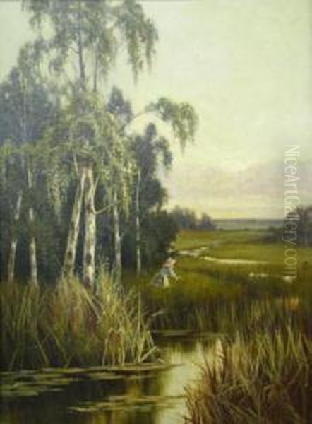 A Lady In A Marsh - view 1