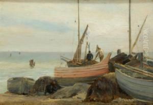 Hauling In The Nets by Theodore Hines
