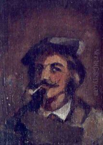 Man with a Pipe. Portrait of Stanislaw Chmielowski by Adam Chmielowski