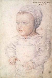 Louis Charles de Bourbon (1555-57) Comte de Marle, 1555 by (studio of) Clouet