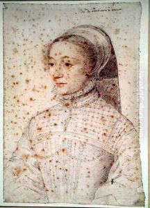 Barbe de Pons (c.1520-c.1590) wife of Jean de Montferrand, Baron de Canjon, c.1551 by (studio of) Clouet