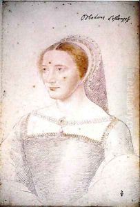 Anne de Pisseleu (1508-80) Duchesse d'Etampes, c.1540 by (studio of) Clouet