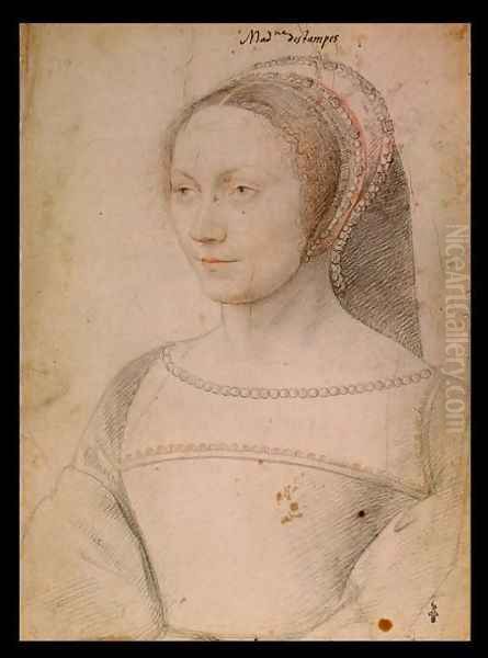 Anne de Pisseleu (1508-80) c.1540 - view 1