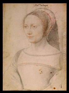 Anne de Pisseleu (1508-80) c.1540 by (studio of) Clouet