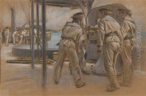 Sailors In The Harbour Of Pola