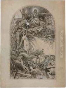 Project For An Allegory by Adolf Hiremy-Hirschl