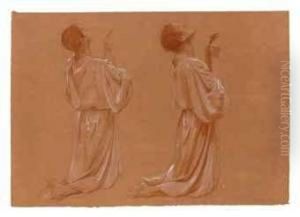 Two Studies Of A Kneeling Man Two Studies Of A Kneeling Man