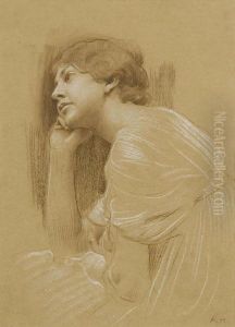 Ritratto Di Donna by Adolf Hiremy-Hirschl