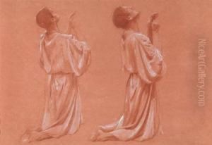Two Studies Of A Kneeling Man Two Studies Of A Kneeling Man
