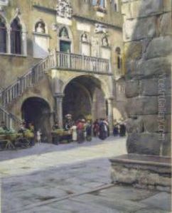 Loggia A Capodistria by Adolf Hiremy-Hirschl