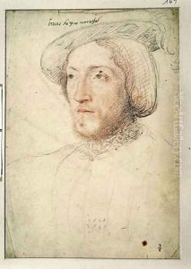 Charles I de Cosse (1505-73) Count of Brissac, c.1540 by (studio of) Clouet