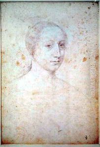 Portrait of a lady, 1532 by (studio of) Clouet