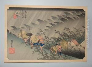 Serie Du Grand Tokaido by Utagawa or Ando Hiroshige