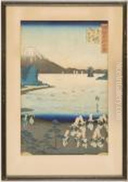 Depicting Dancing Figures With Comic Masks - view 1