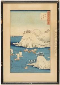 Depicting Boats In A Harbor After Heavy Snow