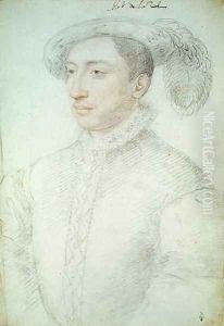 Claude, known as Guy (1521-47) Count of Laval, c.1536-40 by (studio of) Clouet