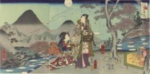 Shinshu Tagoto No Tsuki (moon Over Tagoto, Shinano Province) by Chimpei Ii Hiroshigesuzuki