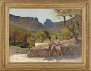 Liebeleien. by Auguste Alexandre Hirsch