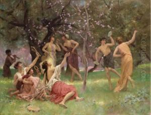 The Celebration Of Spring by Auguste Alexandre Hirsch