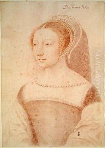 Dona Beatrix Pacheco d'Ascalana (c.1510-c.55) Comtesse d'Entremont, 1531 (3) by (studio of) Clouet
