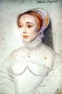 Jeanne de Vivonne (1516-83) c.1535 by (studio of) Clouet