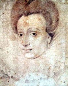 Portrait of an unknown lady, c.1595 by (studio of) Clouet