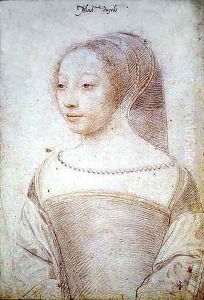 Louise de Clermont-Tallard (c.1518-c.1596) Duchess of Uzes, c.1535 by (studio of) Clouet