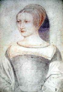 Portrait of an unknown Lady, probabely Charlotte de Moulin, demoiselle de Bry, c.1530