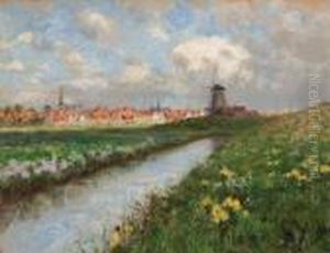 Dutch Landscape With Daffodils