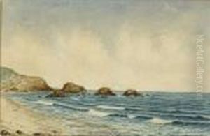 Rocky Coastal Scene by George Hitchcock