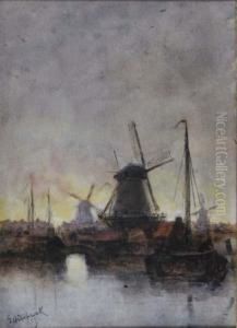A View Of The Village Of Katwijk; And Two Companion Works