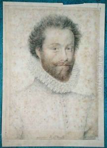 Louis I of Bourbon (1530-69) 1st Prince of Conde, Duke of Enghien, Count of Soissons and Marquis of Conti by (studio of) Clouet