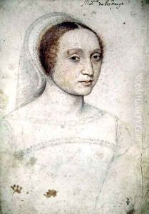 Marie de Langeac (1508-1588), femme de Jean, seigneur de Lestrange, c.1533 by (studio of) Clouet