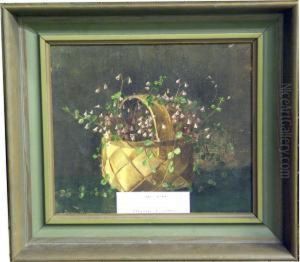 Blommor I Korg. by Fanny Hjelm