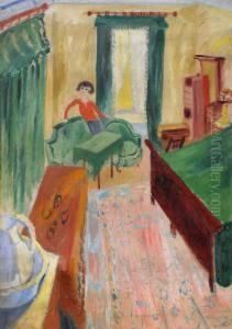 Interior - Ivan I Gron Soffa by Sigrid Hjerten