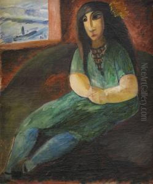 Sittande Flicka - view 1