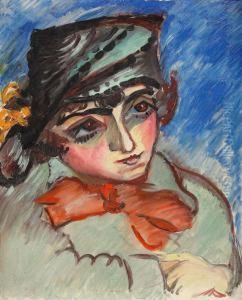 Berthe Med Rod Rosett by Sigrid Hjerten