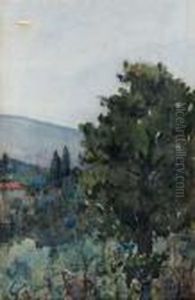 Italienskt Landskap by Sigrid Hjerten