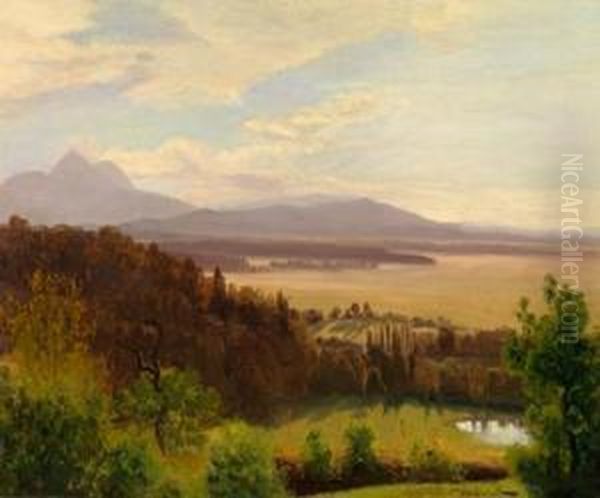 Blick Vom Monchsberg Gegen Denhohen Stauffen - view 1