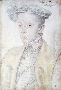 Portrait of Charles II (or III) the Great (1543-1608) Duke of Lorraine and Bar, c.1555 by (studio of) Clouet