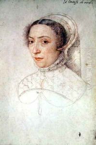 Francoise de Pompadour, femme de Claude, comte de Maure, c.1555 by (studio of) Clouet