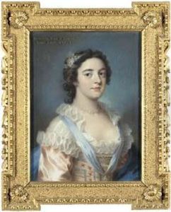 Portrait Of Henrietta, Countess Of Abergavenny by William Hoare Of Bath