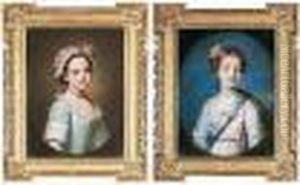 Portrait Of Miss Mary Hume; Portrait Of A Young Lady by William Hoare Of Bath