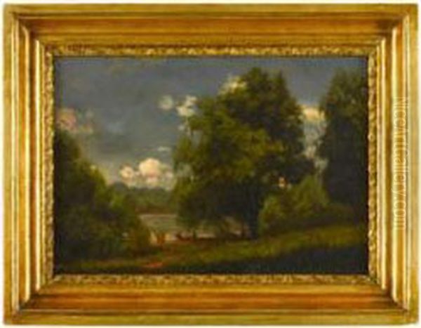Landscape With Boat And Figures - view 1